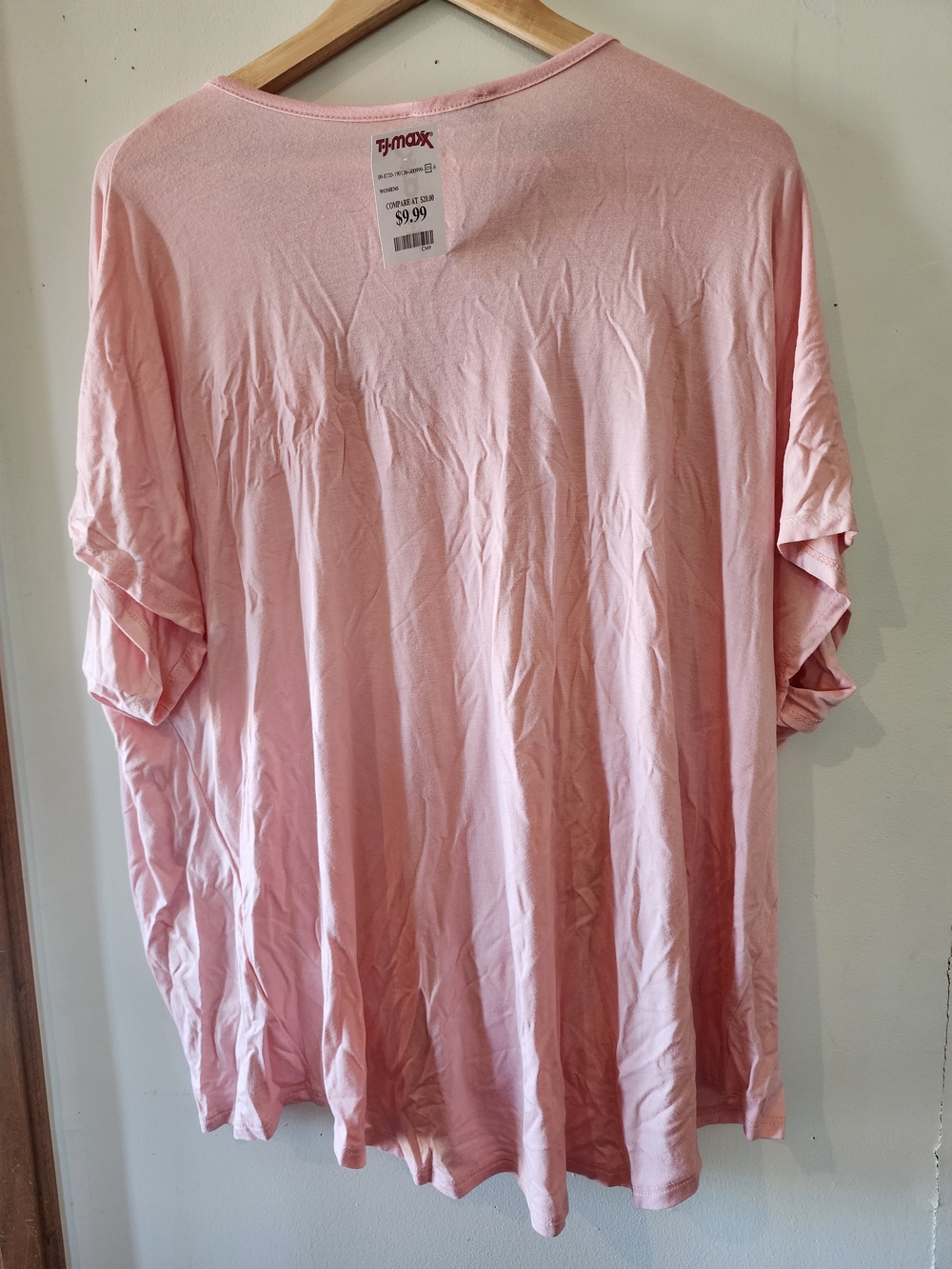 T.J.Maxx Light Pink Short Sleeve Women's Tee